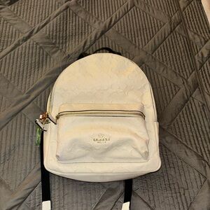 Coach creme backpack